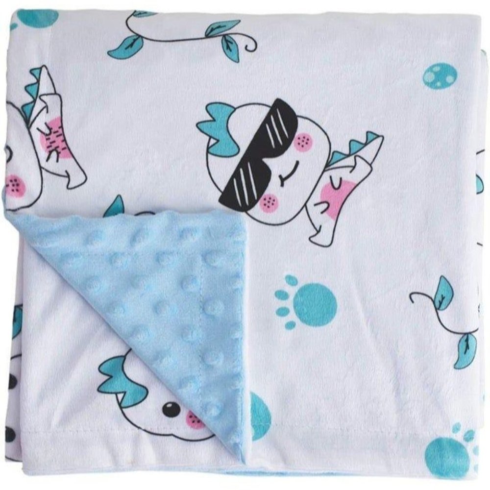 Soft Baby Minky Blanket, Plush Receiving